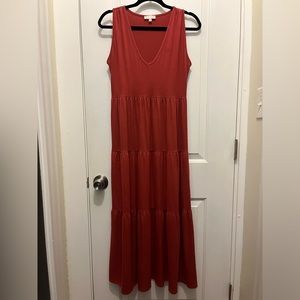 Sleeveless Cotton Maxi Dress | Size Medium